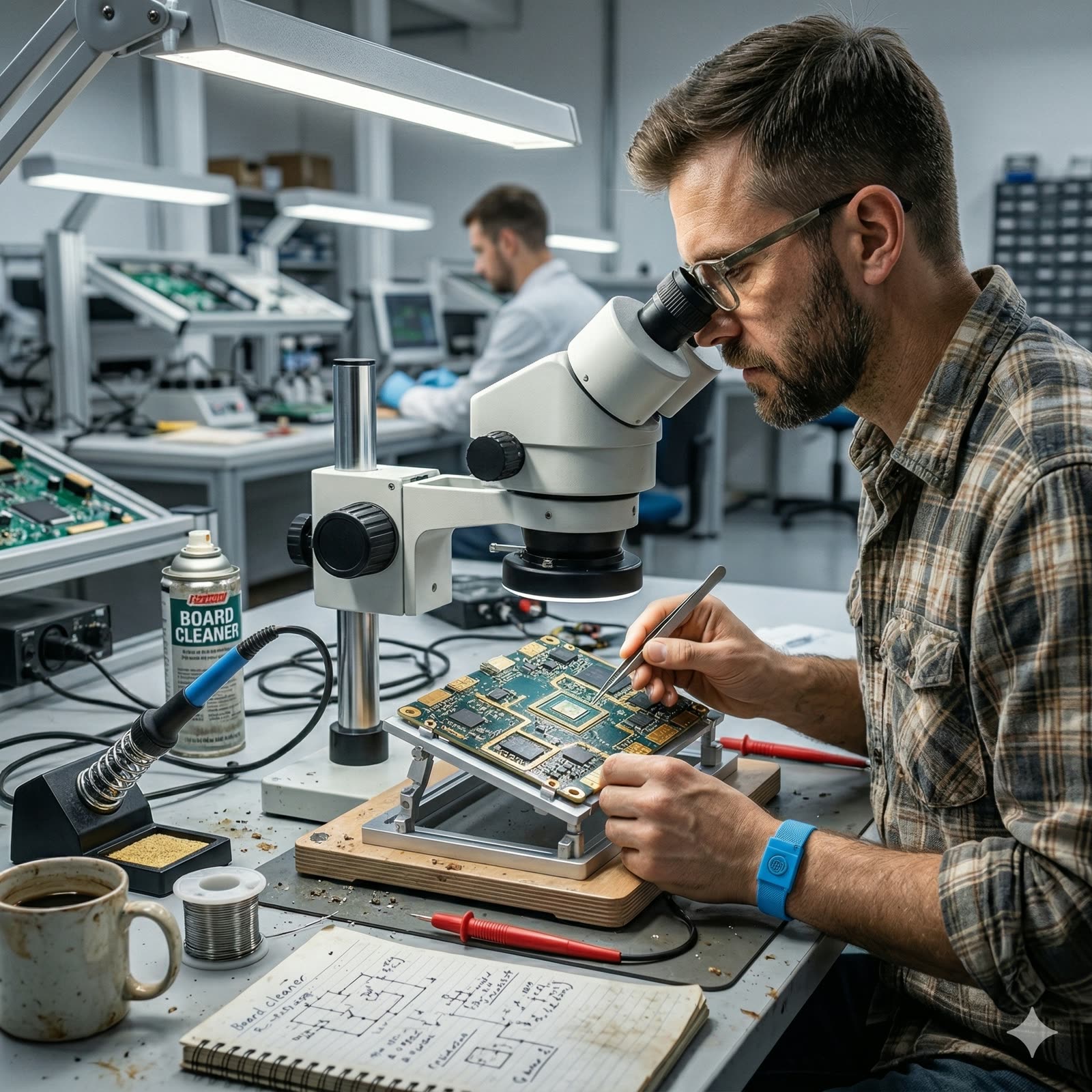 Detail lineárního světla v architektonickém prostoru