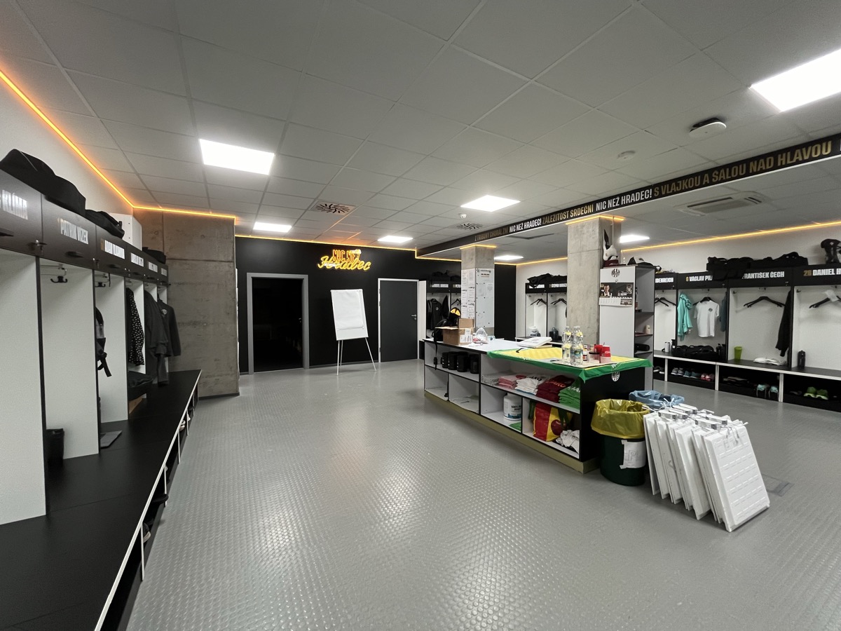 FC Hradec Králové – kabina A-týmu